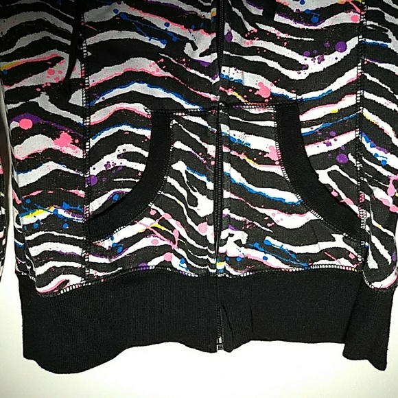 Self Esteem hoodie Zebra multicolor Junior's Med - Picture 3 of 3